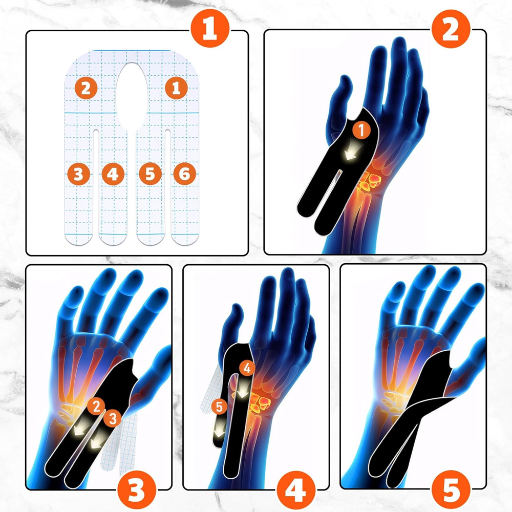 【5/10PCS] Precut Wrist Tape -  - Sports Taping Precut 评论和价格