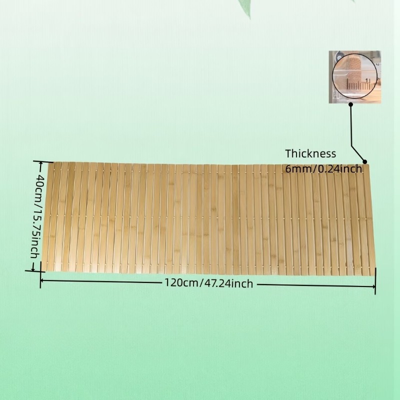 40 X 120Cm Large Size Bamboo B - Bamboo Bath Mat 评论和价格