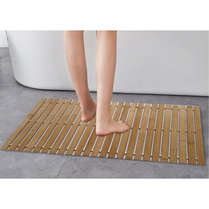 40 X 120Cm Large Size Bamboo B - Bamboo Bath Mat 评论和价格