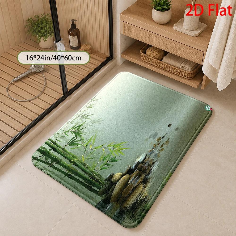 Waterproof Bathroom Bath Rug M - Bamboo Bath Mat 评论和价格
