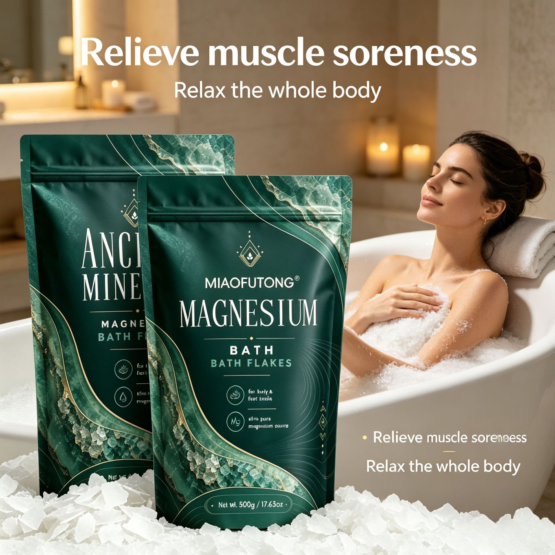Mineral Magnesium Bath Salt 50 - Bath Salts Magnesium 评论和价格