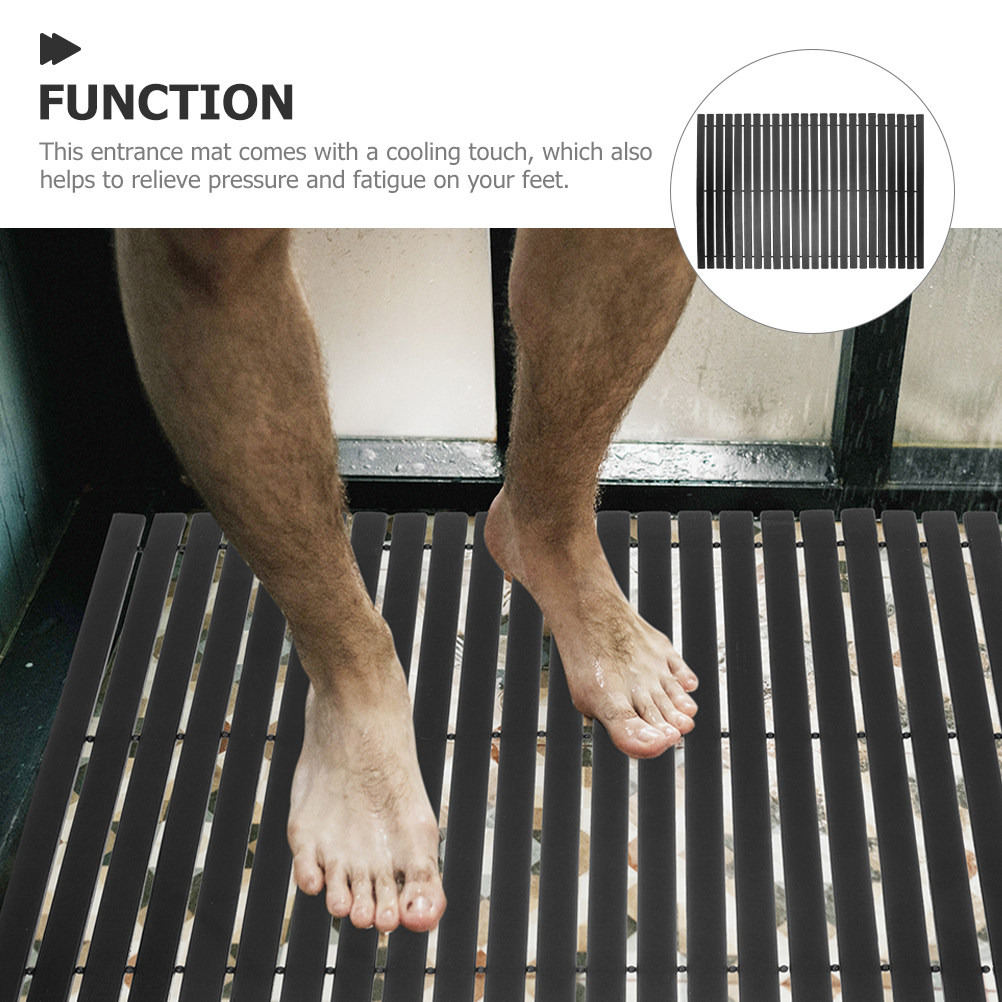 Non Slip Bamboo Bath Mat for S - Bamboo Bath Mat 评论和价格